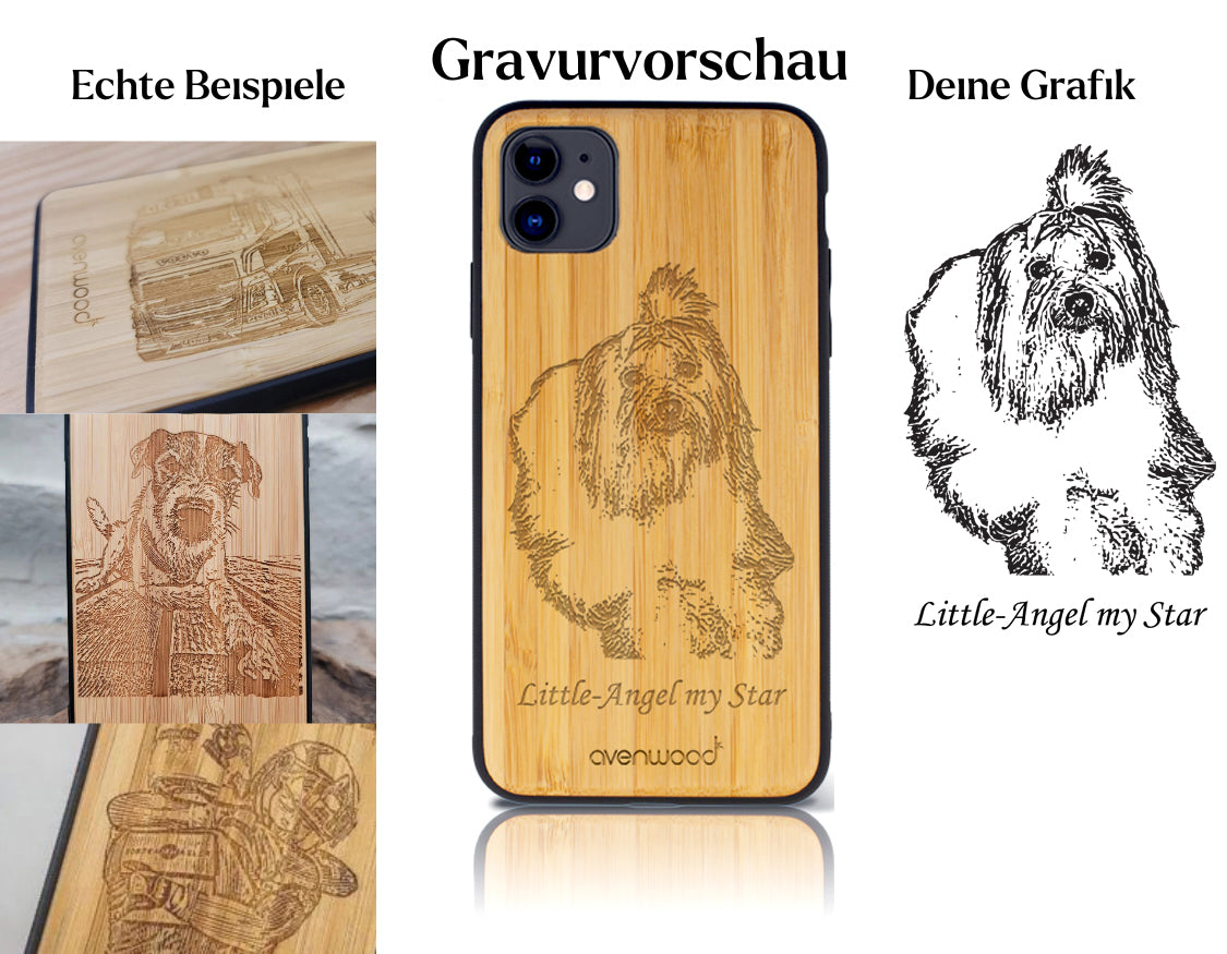 INDIVIDUELL iPhone 11 Bambus-Kunststoff